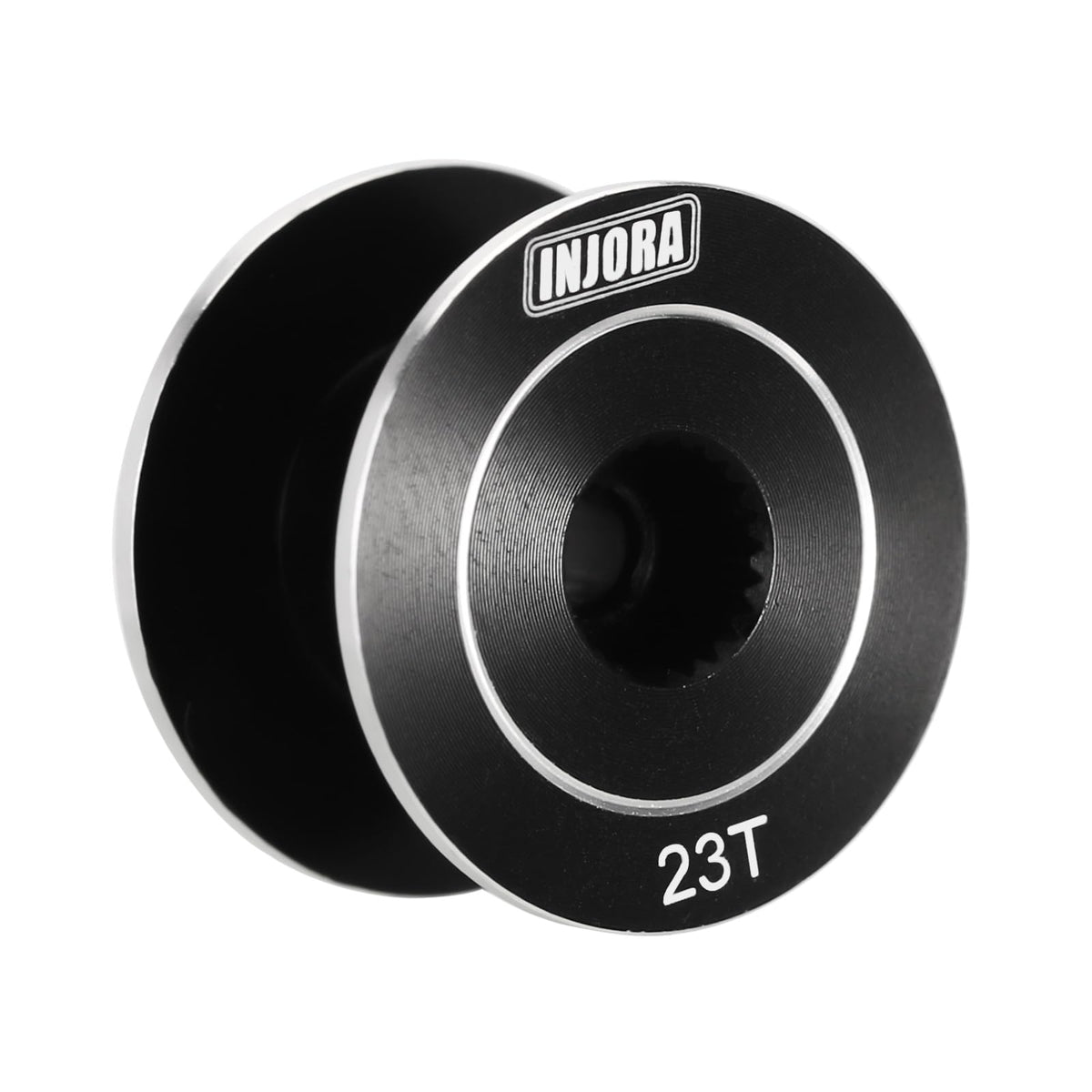 INJORA aluminum spool emphasizes strength and long-lasting use.