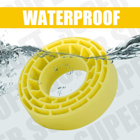 INJORA assembled tire with insert mounted on an RC wheel for easy swap