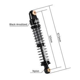 INJORA AX24 shocks with springs enable flexible chassis tuning