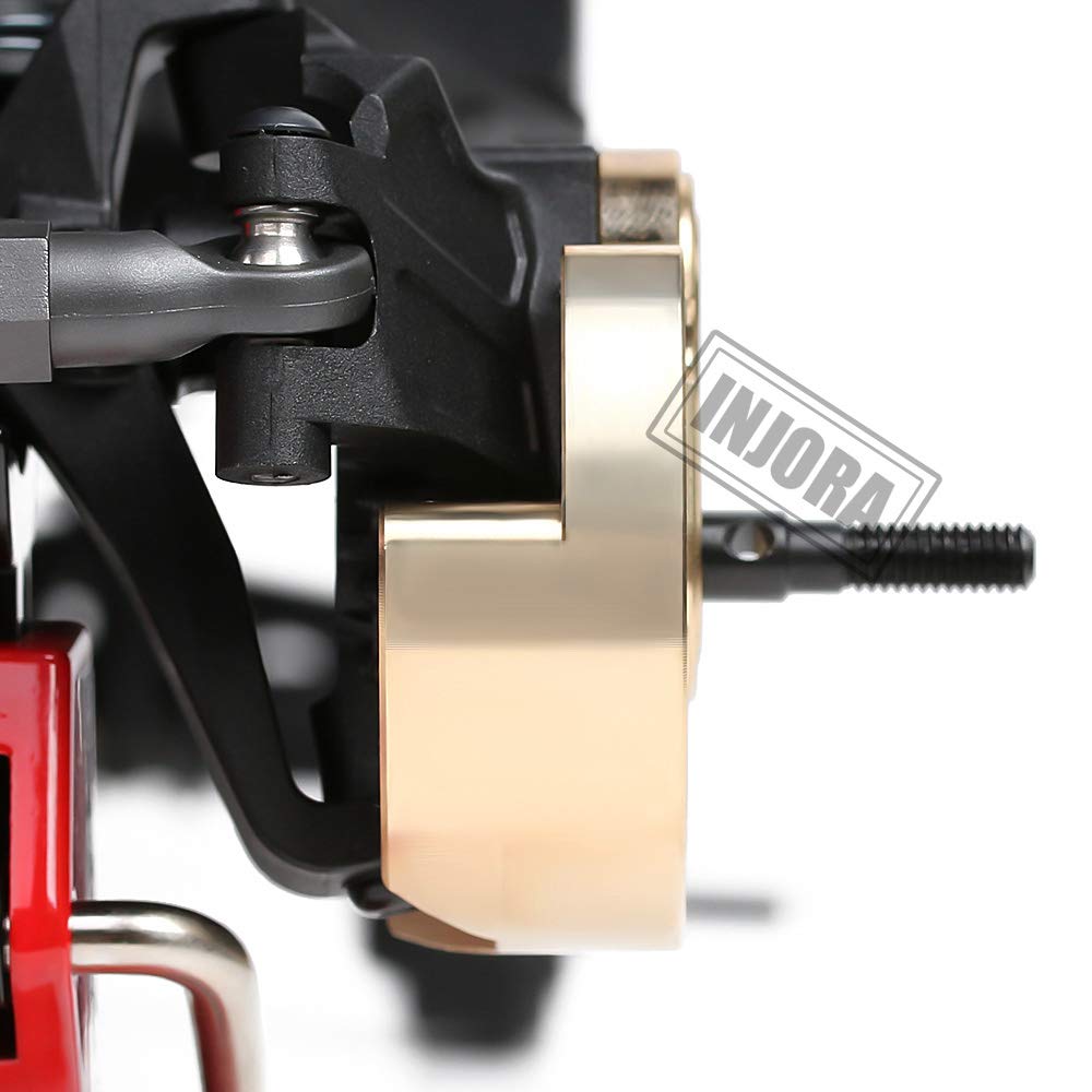 INJORA brass knuckle cap material emphasizes strength and durability during rugged RC crawling