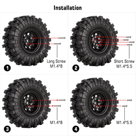 INJORA compatibility with Axial SCX24 Gladiator Deadbolt Bronco C10 JLU.