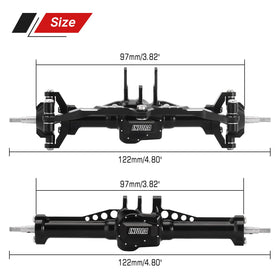INJORA pre-assembled axles with hardware for easy install.