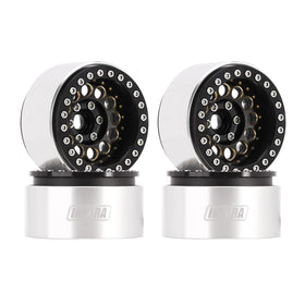 INJORA beadlock wheel rim 150g for 1/10 RC crawlers, boosts stability.