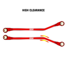 Bent links shown for improved ground clearance during climbs