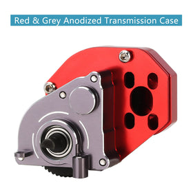 INJORA black anodized gearbox delivers corrosion resistance and rugged looks.