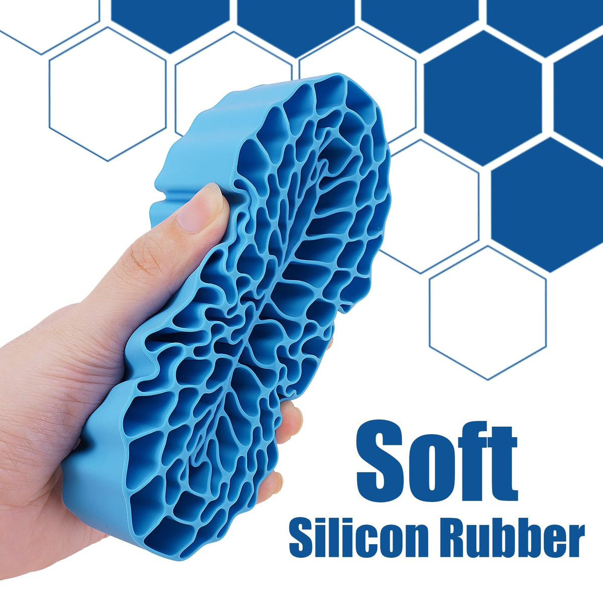 INJORA blue silicone insert designed for 2.2-inch tires improves fit and stability.