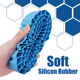 INJORA blue silicone insert designed for 2.2-inch tires improves fit and stability.