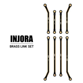INJORA brass 4-links fit SCX24 Gladiator and Dodge Power Wagon.