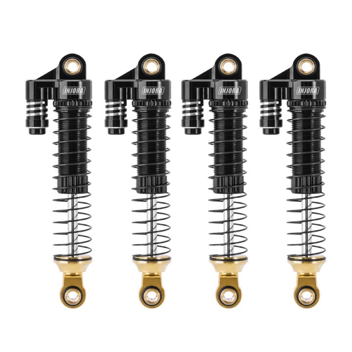INJORA brass and aluminium 59mm shocks with 42mm eye-to-eye on TRX4M.