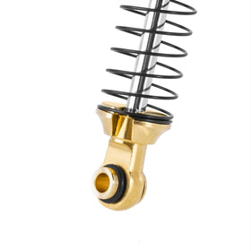Threaded shock bodies allow quick preload changes mid-run.