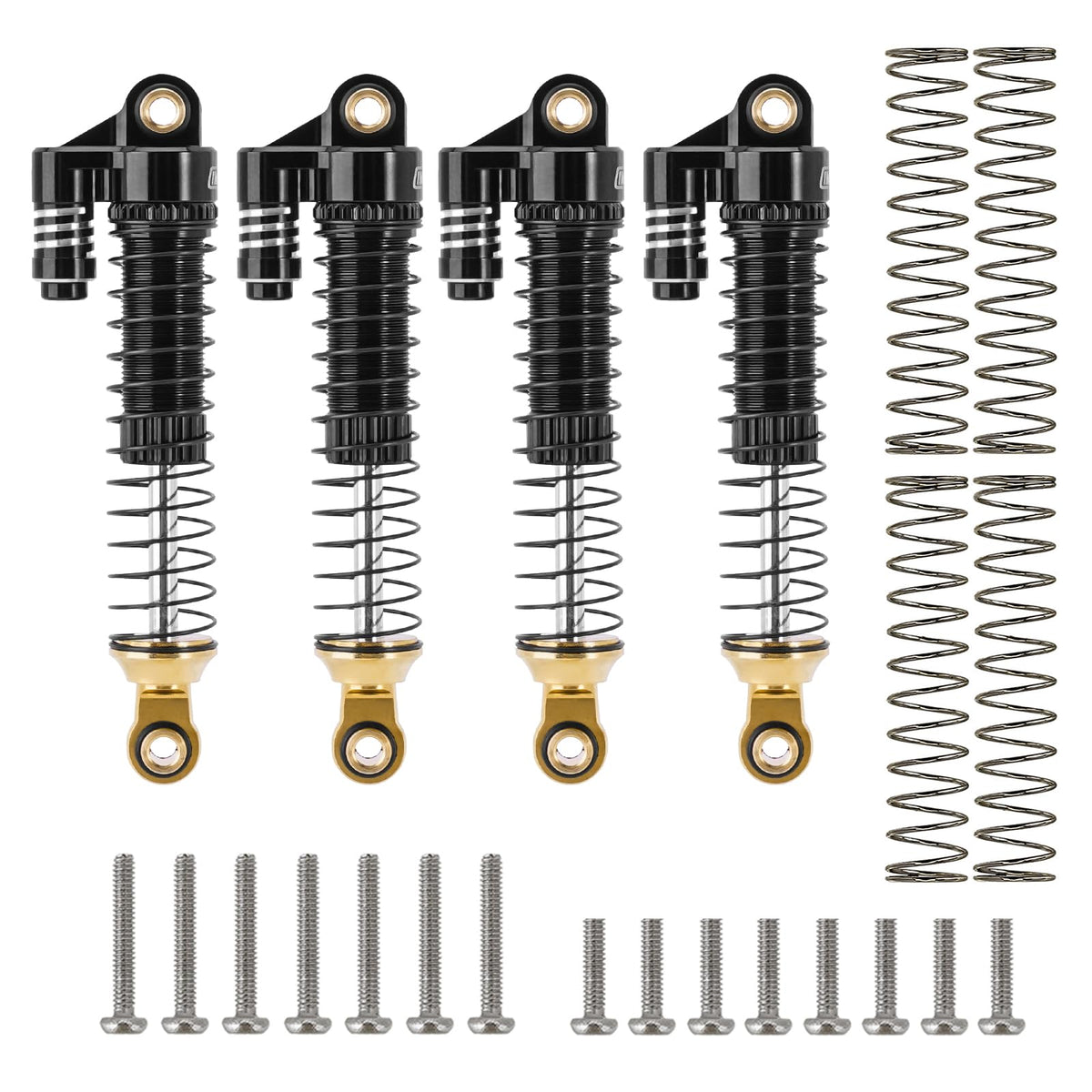 Shocks demonstrate 17mm travel across uneven terrain on the TRX4M.
