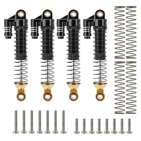Shocks demonstrate 17mm travel across uneven terrain on the TRX4M.