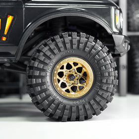 INJORA brass beadlock wheel with 7mm hub provides precise fitment on selected RC cars.