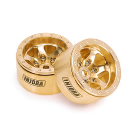 INJORA brass beadlock wheel hub 7mm ensures secure fit