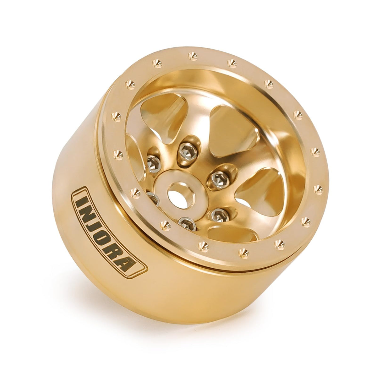 INJORA brass beadlock wheel width 15.4mm for stable mounting
