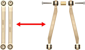 INJORA brass-heavy links lower center of gravity for steadier climbs.