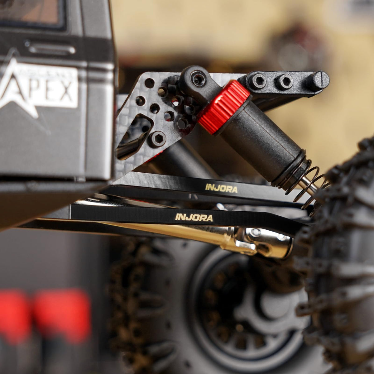 INJORA brass high-clearance links compatibility with Redcat Ascent-18 Apex proves versatile upgrade
