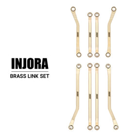 INJORA brass high clearance links setup guide for quick assembly.