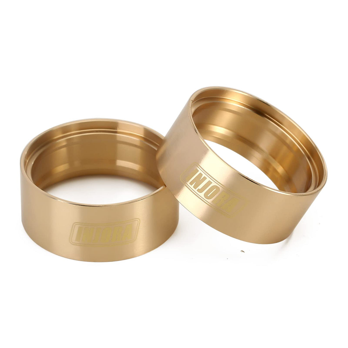INJORA brass internal beadlock ring on 1.9-inch wheel improves stability