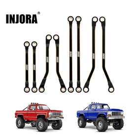 INJORA brass link set for TRX4M high-trail supports smooth climbs.
