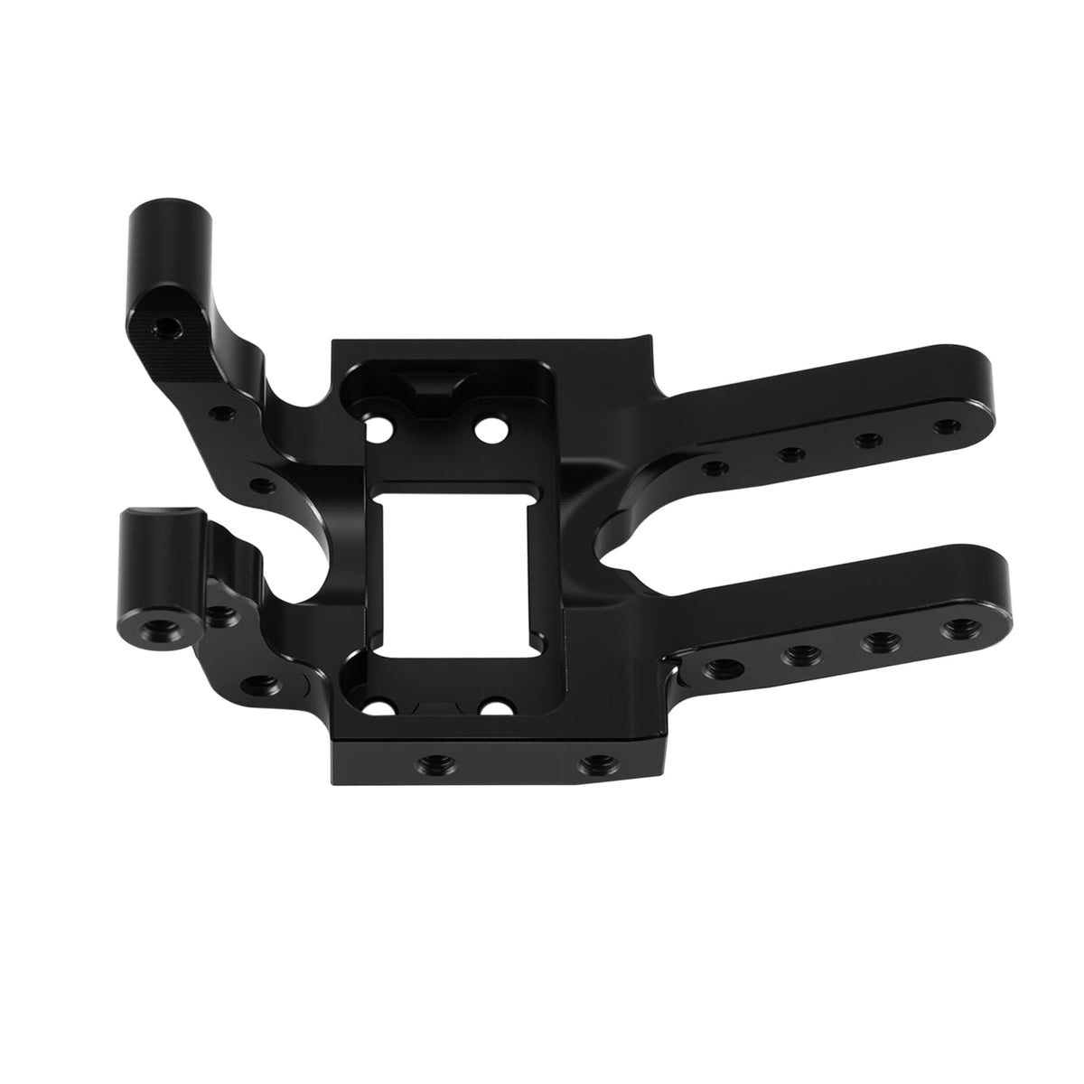 INJORA brass skid plate on rugged terrain demonstrates enhanced trail stability