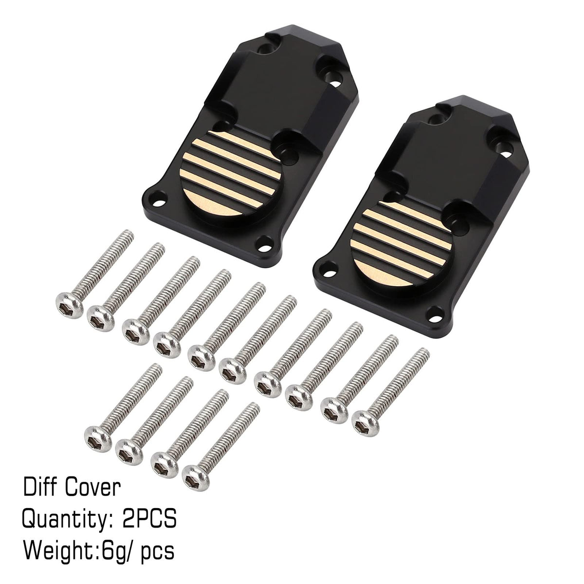 INJORA black-coated brass parts for SCX24 resist corrosion and look sleek