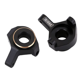 INJORA chamfered-edged brass upgrade for SCX24 reduces snag and wear