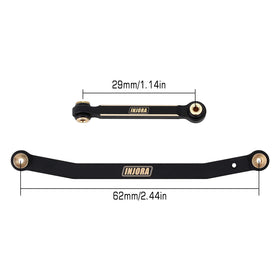 INJORA brass steering rod tie links for SCX24 boost control and durability