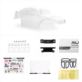 INJORA Bug30 magnetic mount for secure fit and quick body removal.