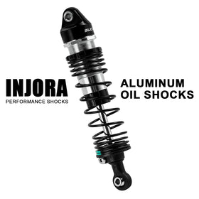 INJORA CNC aluminum shock body highlights lightweight strength for responsive handling.