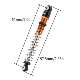 INJORA CNC-machined aluminum shock bodies improving durability for rugged terrains