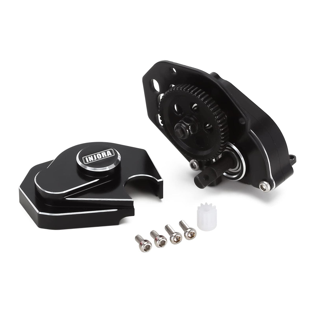 INJORA complete transmission gearbox assembly for SCX24 improves stability