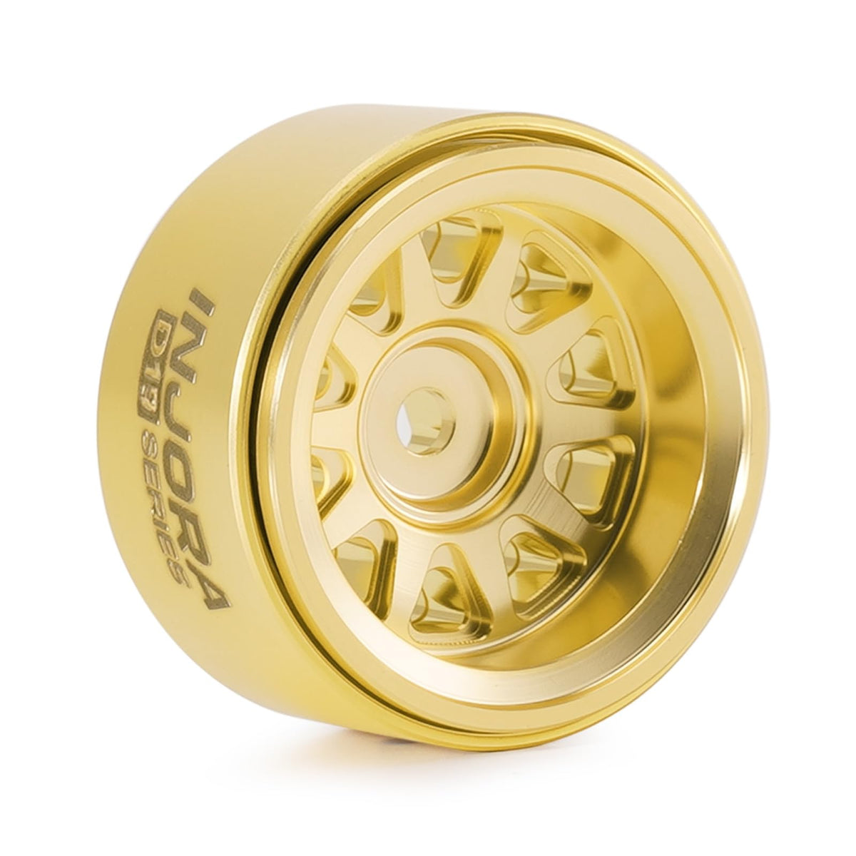 Offset-1-5mm feature on INJORA D19 brass beadlock wheel for enhanced stability