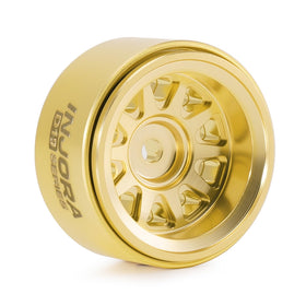 Offset-1-5mm feature on INJORA D19 brass beadlock wheel for enhanced stability