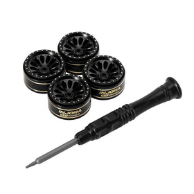 INJORA D19 Ripple 0.7in wheels teardrop spokes for clean aesthetics