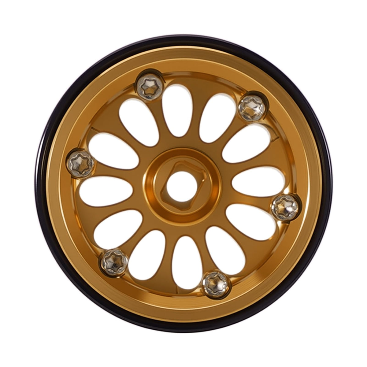 Gold finish adds premium aesthetics to 1/30-scale crawlers.