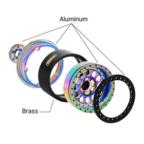 INJORA deep-dish beadlock rim 2.2in side profile showing bold, sturdy design