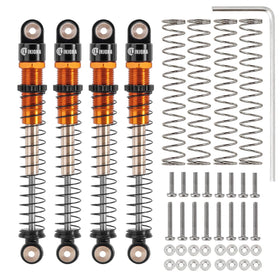 INJORA double-barrel telescopic damper delivering extended travel on tough obstacles