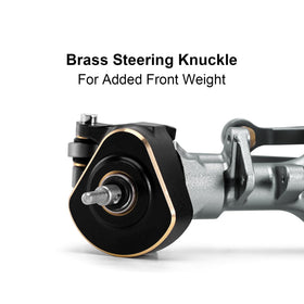 INJORA double joint shaft improves steering response with reduced outer wheel vibration.