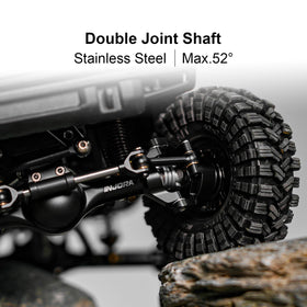 INJORA double joint shafts reduce wheel vibration during sharp turns