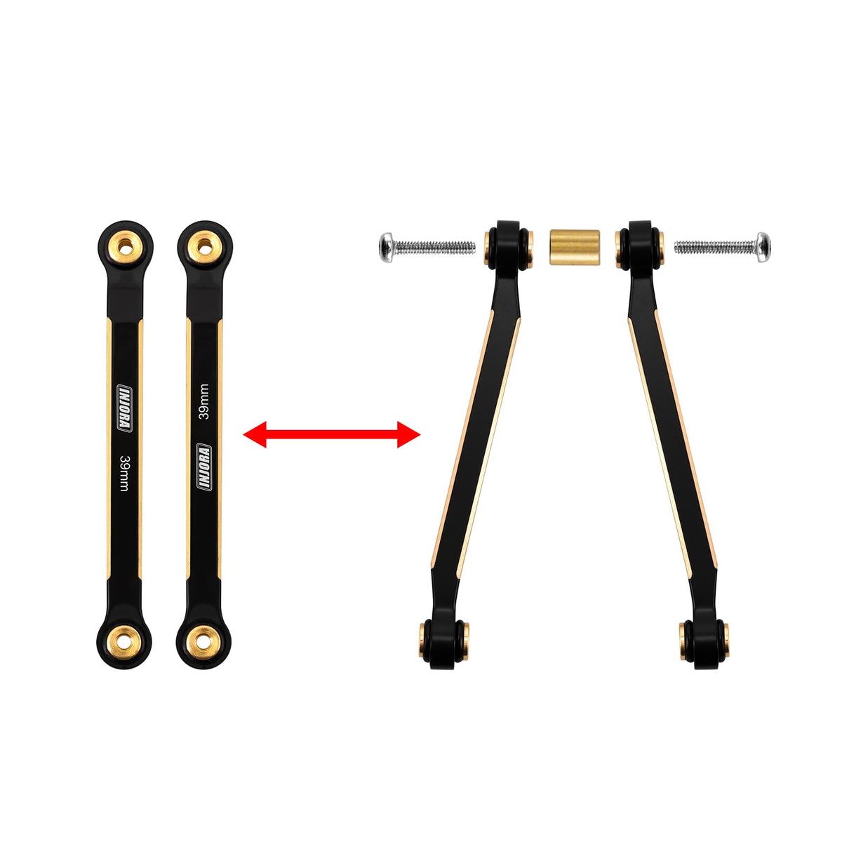 Reduced drive shaft friction with INJORA 4-links