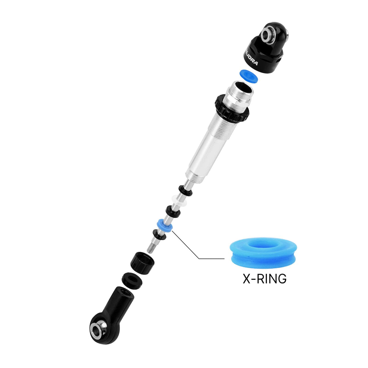 INJORA DRX 110mm length range 80-120mm supports versatile mounting.