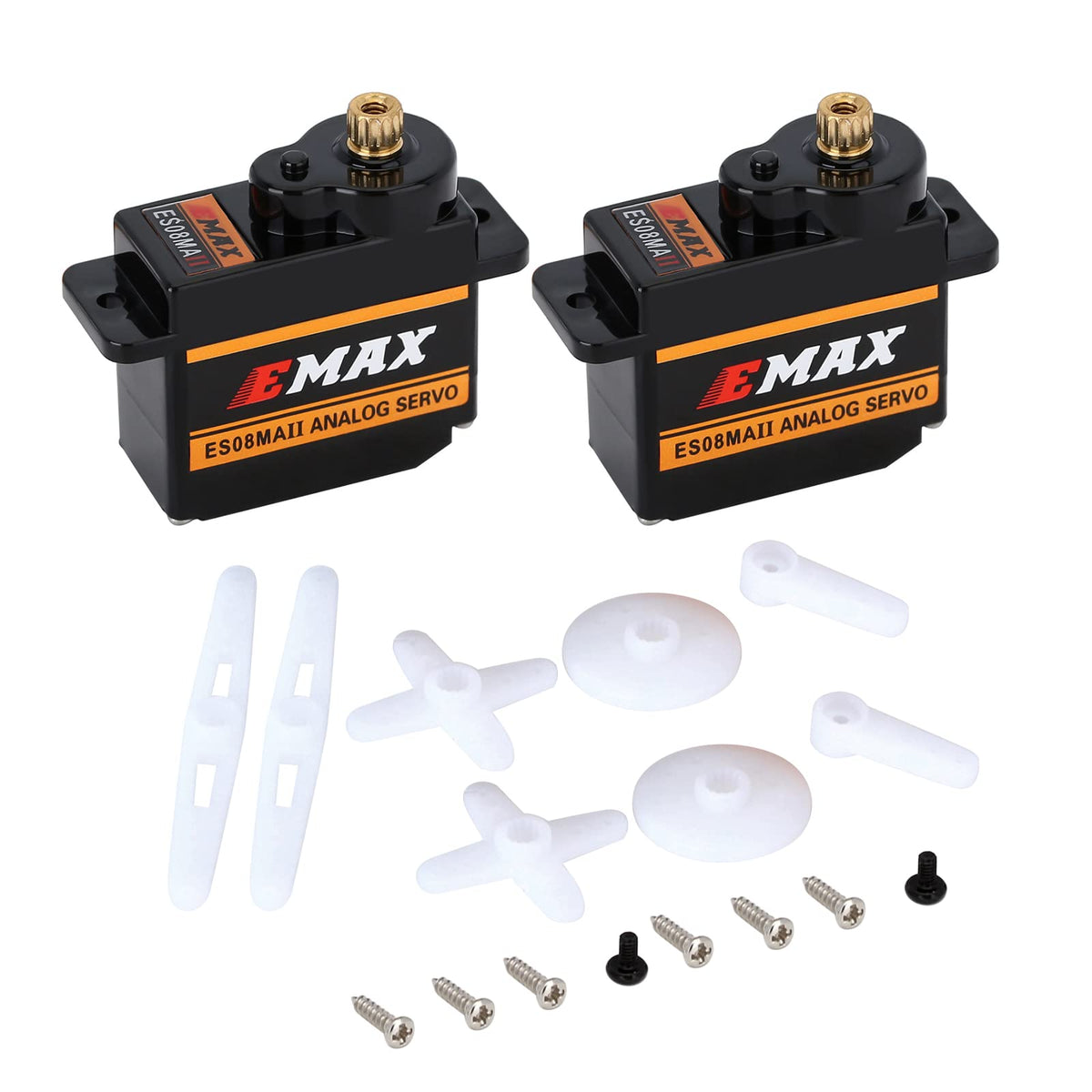 INJORA ES08MAII 12g servo top view for AX24, precise steering.