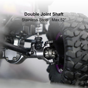 INJORA 8mm wider per side axles boost stability while preserving scale accuracy.