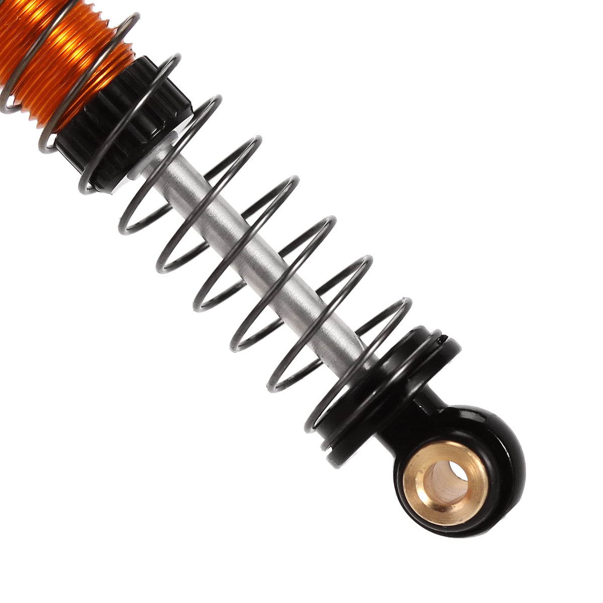 Shocks installed on FCX24 illustrate upgraded travel and stability.