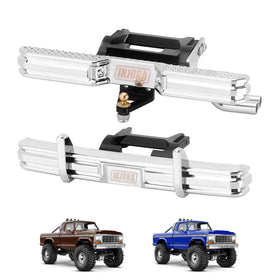 INJORA front bumper with CNC aluminum finish for TRX4M 1/18 crawler