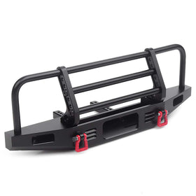 INJORA front bumper with LED light for TRX4, improving protection and style.