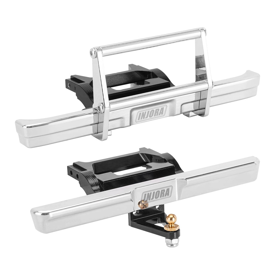 INJORA front bumper for TRX4M protects the body shell on rugged trails.