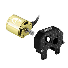INJORA Gold Viper 1721 motor front view for SCX24 upgrade with smooth power delivery