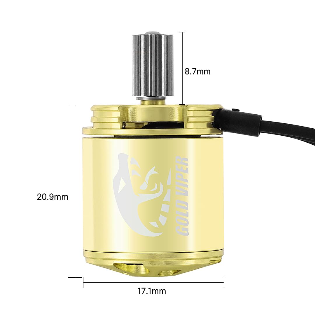 INJORA Gold Viper 1721 golden finish adds visual appeal to TRX4M